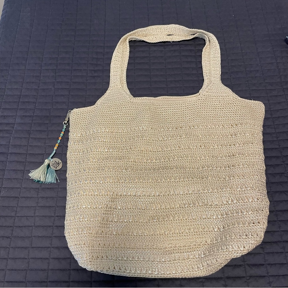 The Sak Cream Shoulder Bag